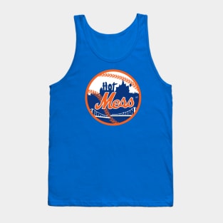 Hot Mess Baseball Parody Tank Top